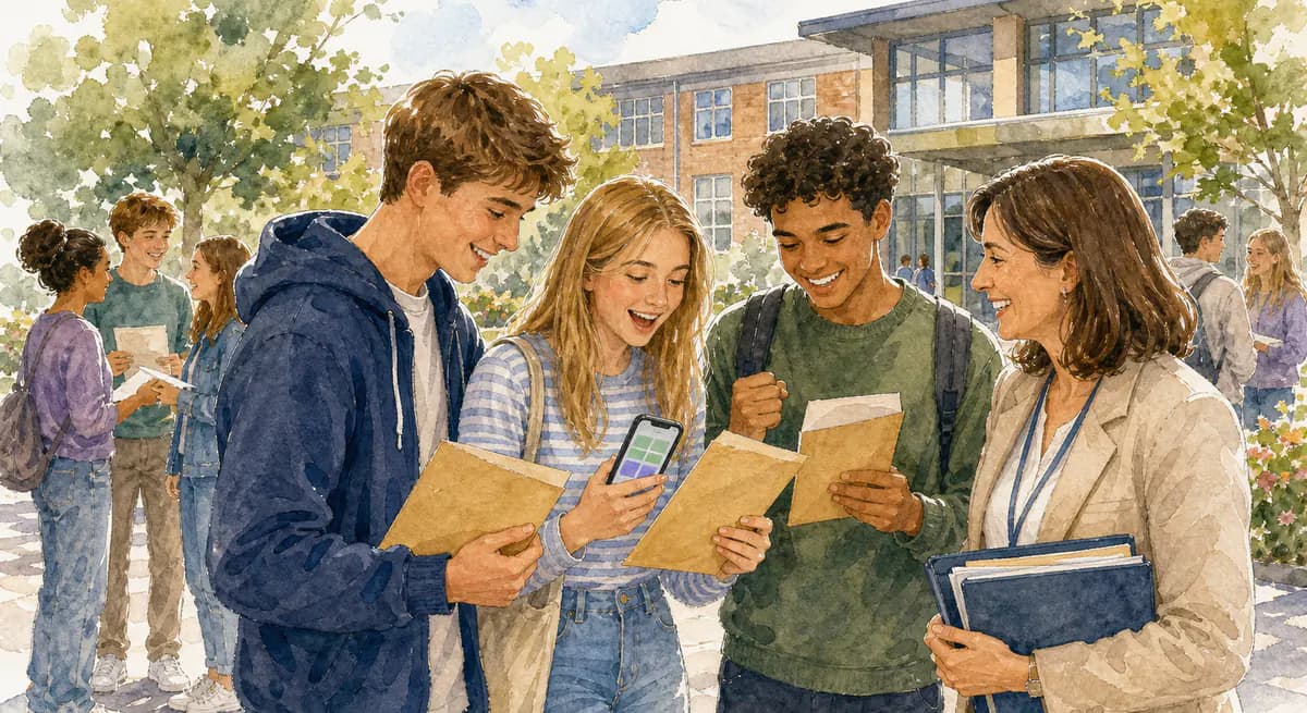 Sixth form students in England